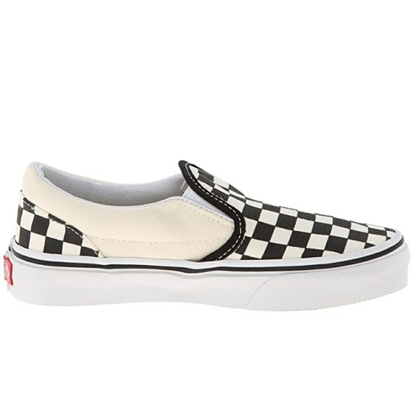 Vans Classic Checkerboard White & Black Slip-On Sh - Picture 6 of 14